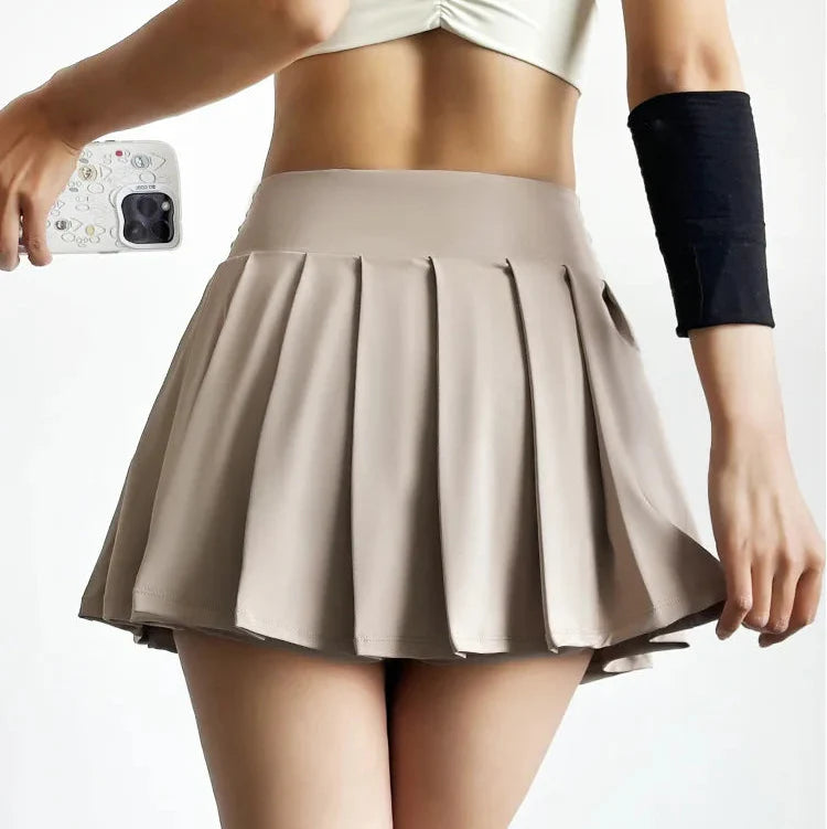 Flirty Gathered Mini Skort