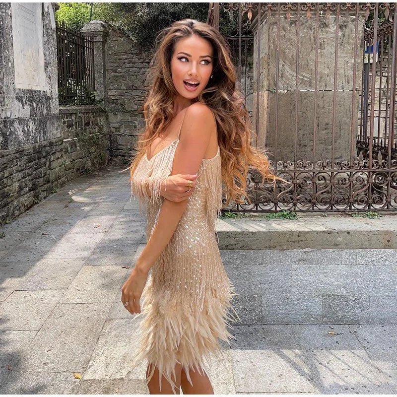 Sparkly Evening Party Dress