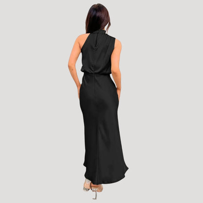 Elegant Ladies Formal High Neck Dress