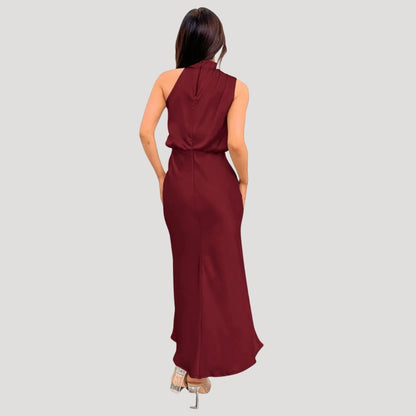 Elegant Ladies Formal High Neck Dress