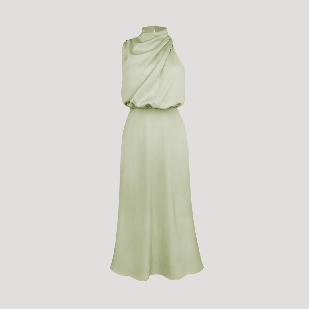Elegant Ladies Formal High Neck Dress