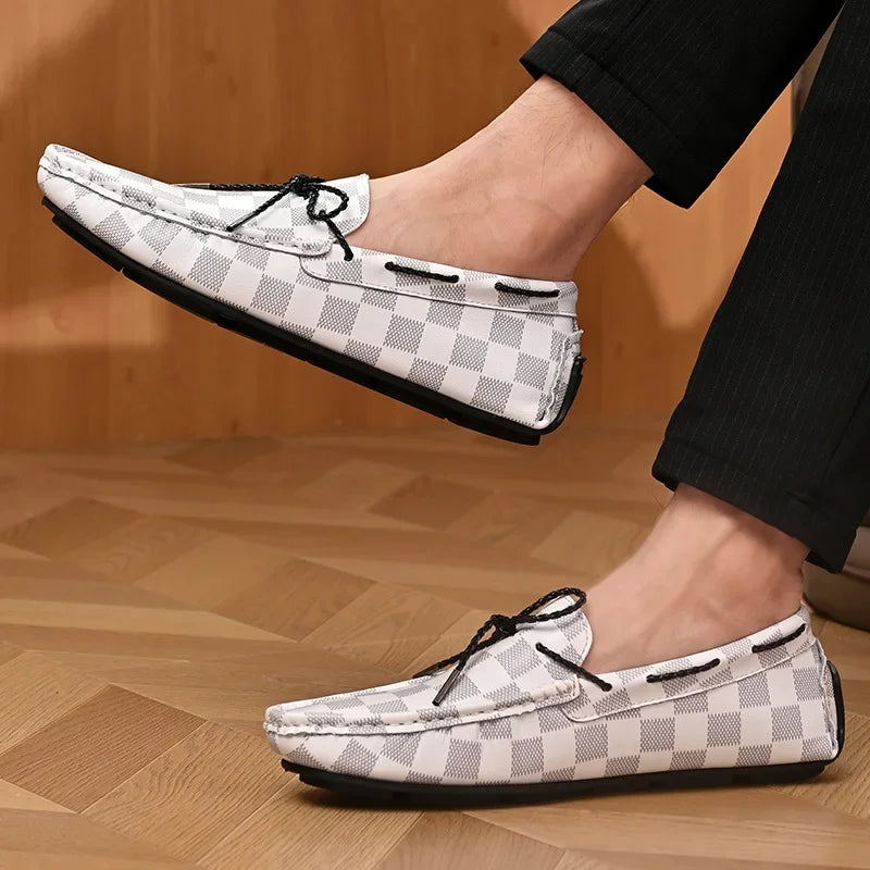 Classic Real Leather Slip On Shoes