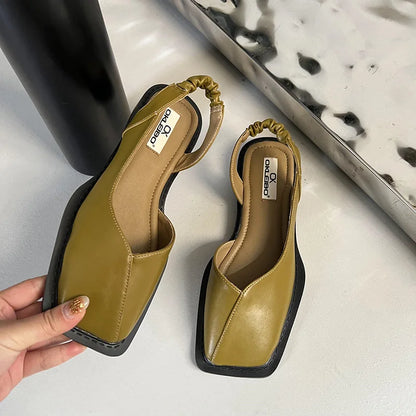 Blair | Chic Summer Open Toe Slingback Sandals - VibreMode