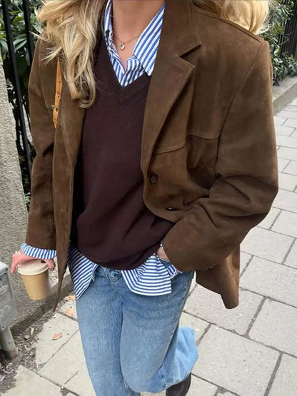 Women's Suede Leather Jacket