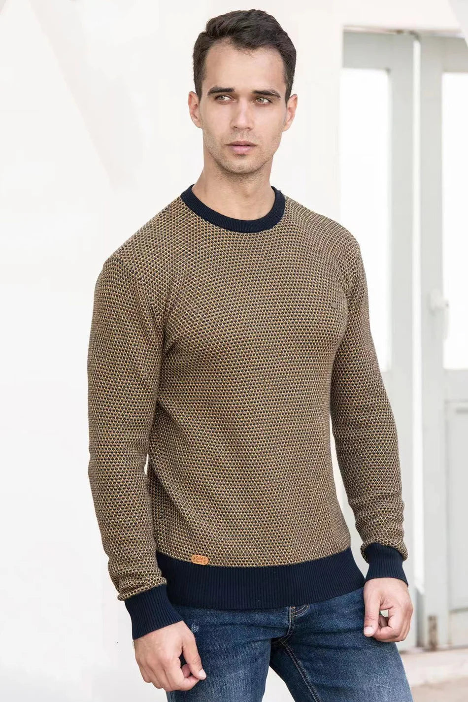 Classic Crew Neck Men's Sweater