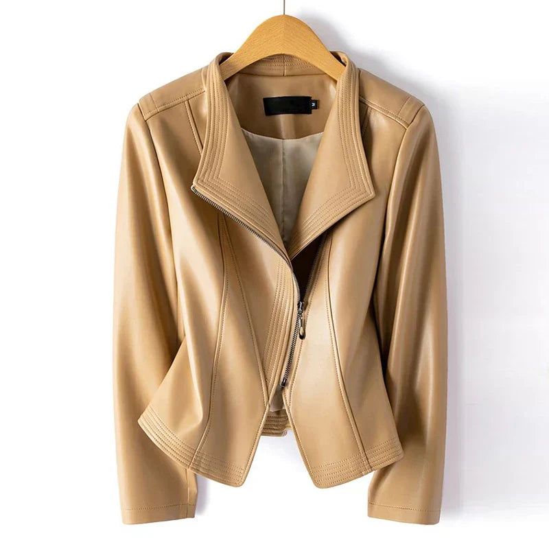 Madona Women's Sheepskin Biker Jacket