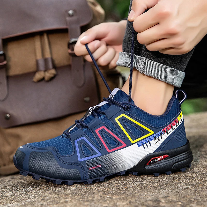 Comfortable Bike Shoes for Men Non-Slip Hiking Sneakers