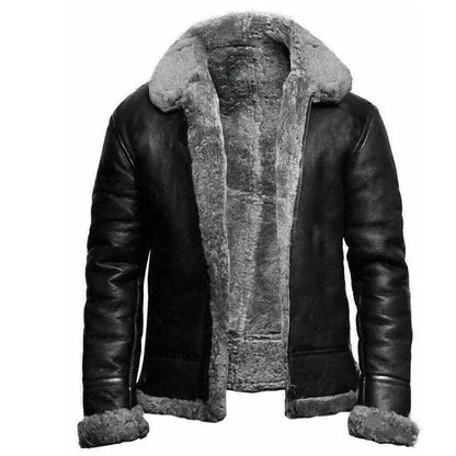 Men's Zip-Up Jacket Structured Collar