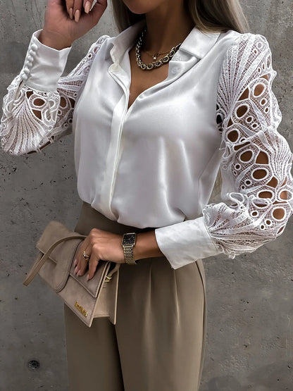 Women's Lace Sleeve Blouse