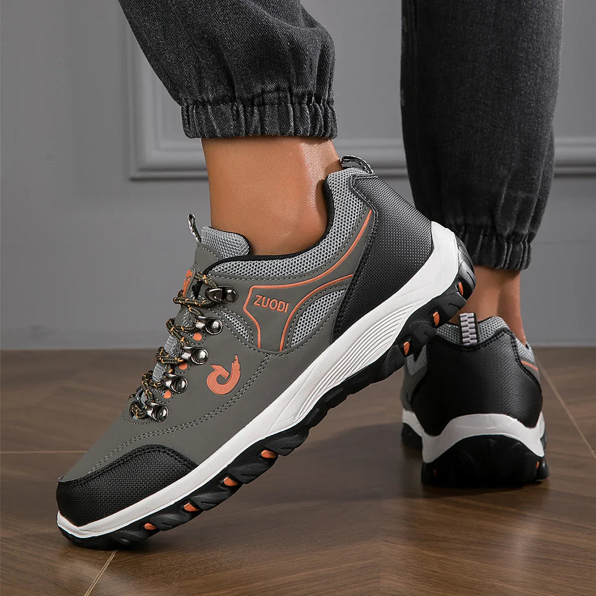 Men's Comfortable Hiking Boots Waterproof Grip Trail Running Shoes