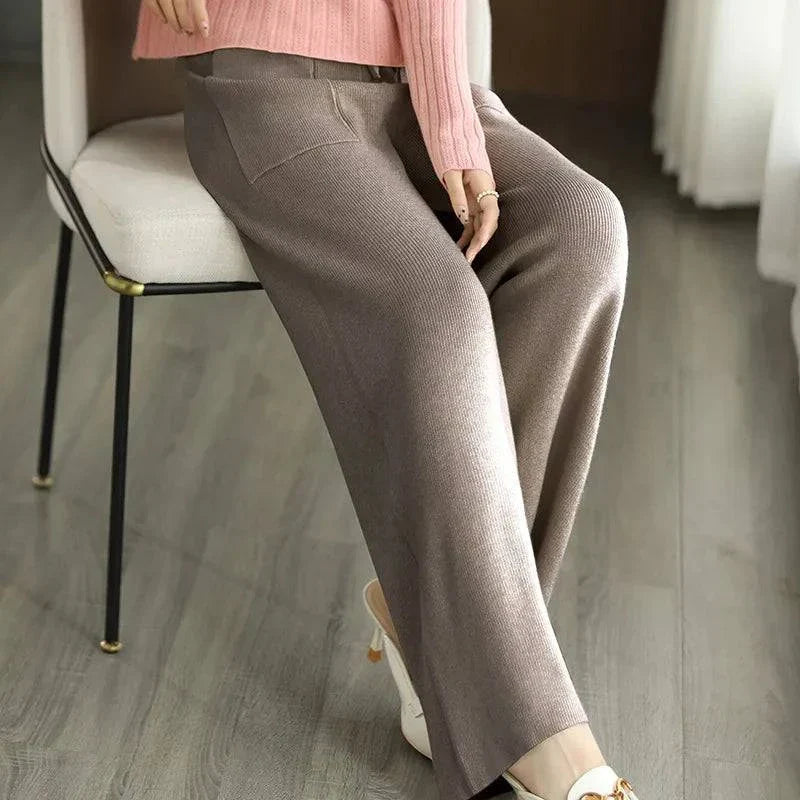 Women's Wool Relaxed Fit Pants