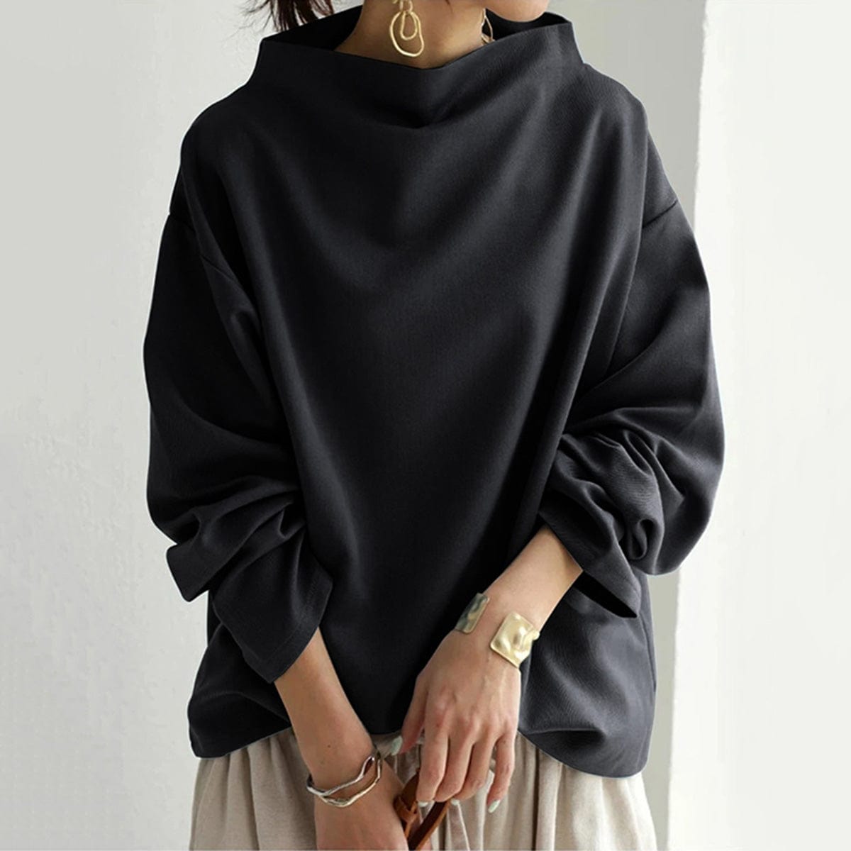 Comfortable Women's Crew Neck Oversized Sweater