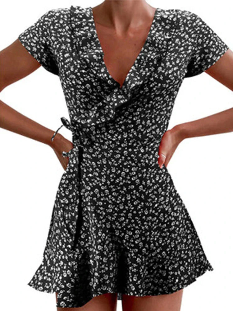 Pretty Floral Midi Dress