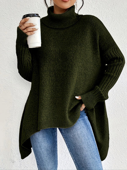 Gabriella | Soft Oversized Turtleneck Wool Sweater