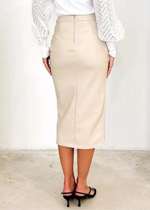 Genuine Leather Mini Skirt