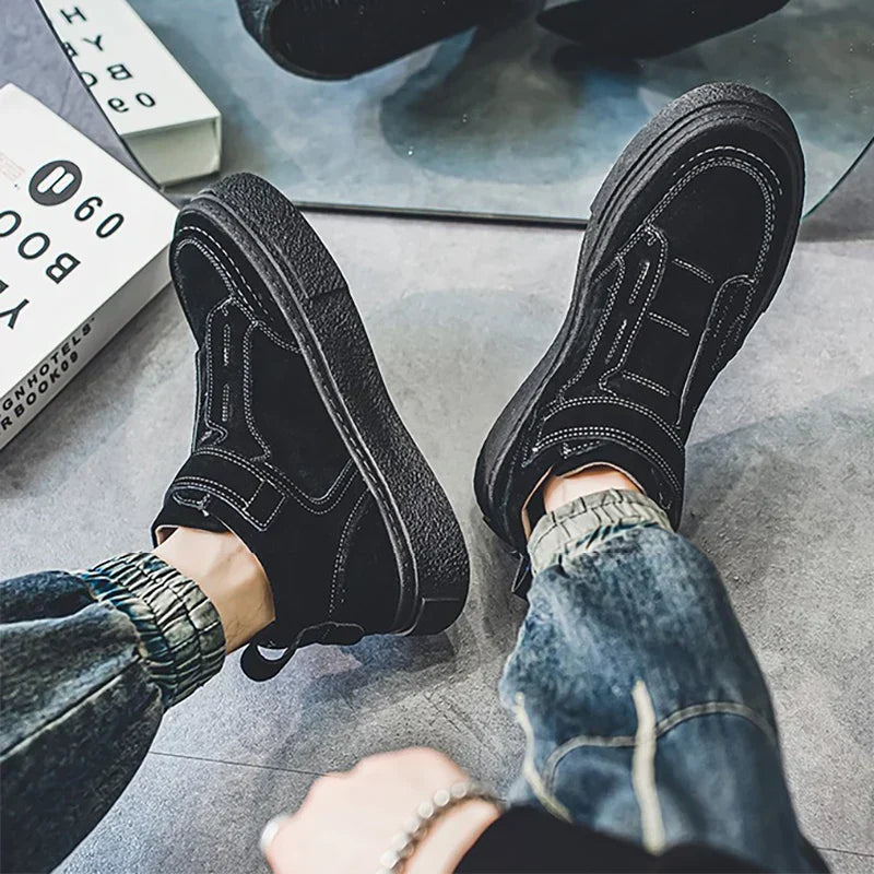 Brunello Men's Suede Leather Sneakers