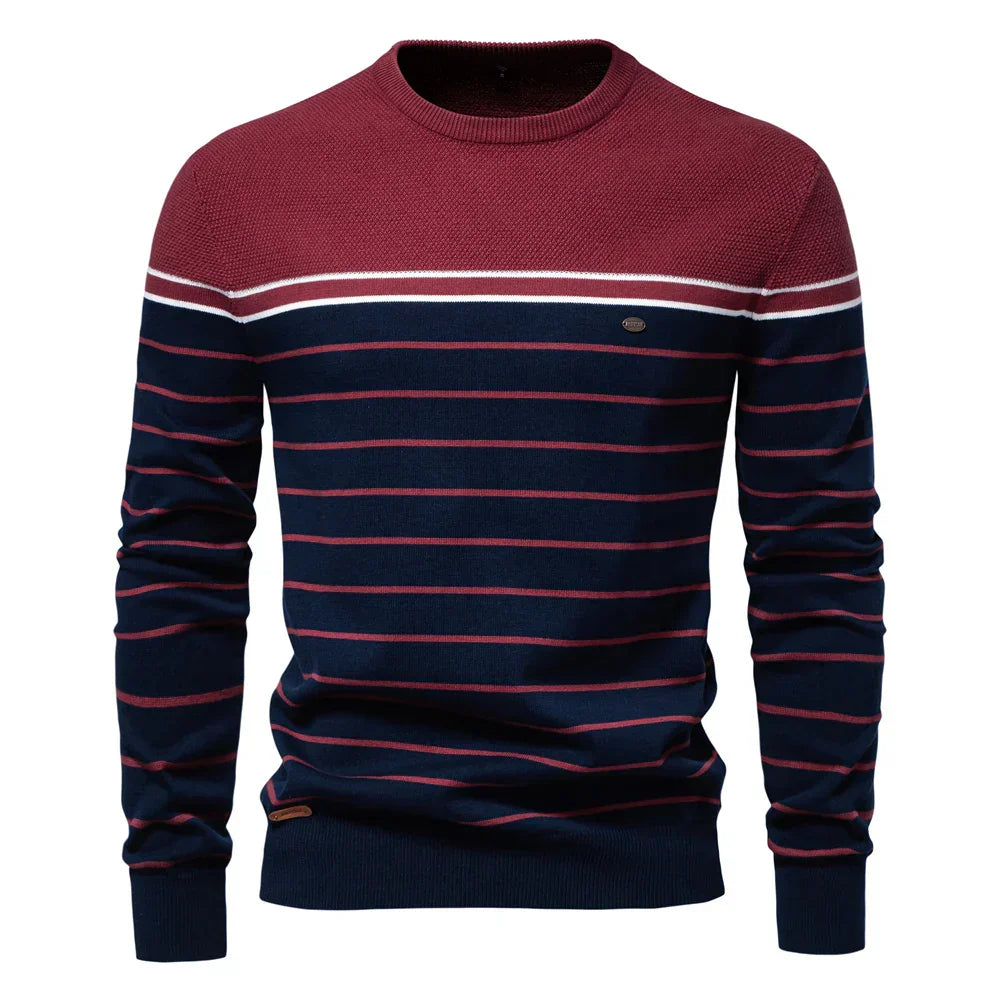 Classic Men's Horizontal Stripe Pullover