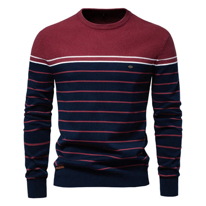 Classic Men's Horizontal Stripe Pullover