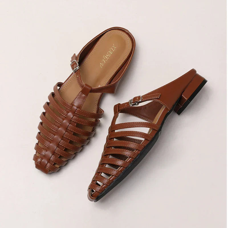 Women's Buckle Flats