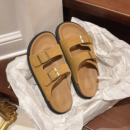 Solange Women's Cushioned Buckle Sandals