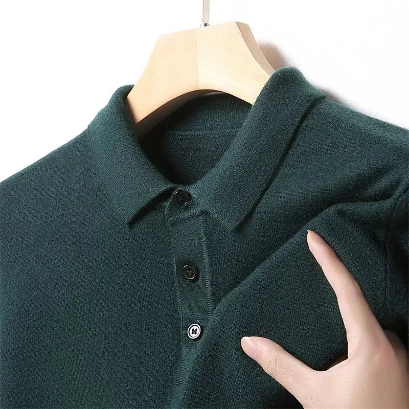 Trevaldo Men's Knit Polo Shirt