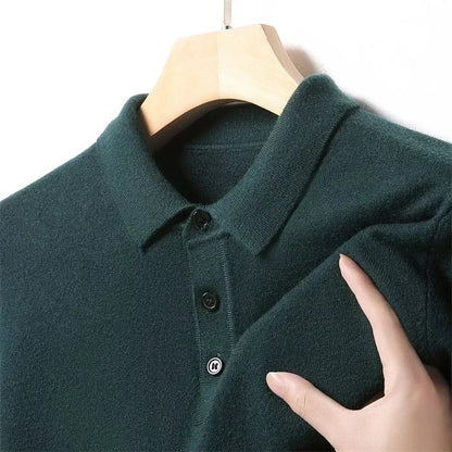 Trevaldo Men's Knit Polo Shirt