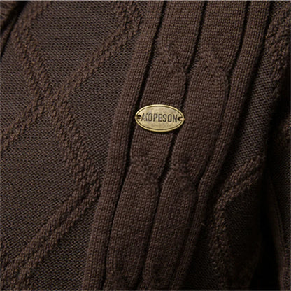 Men's Buttoned Cardigan Sweater