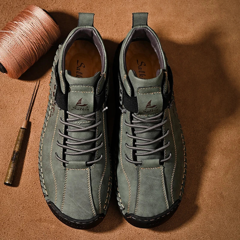 Authentic Brown Leather Boots