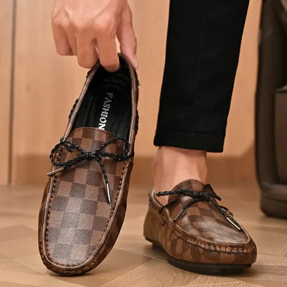 Classic Real Leather Slip On Shoes