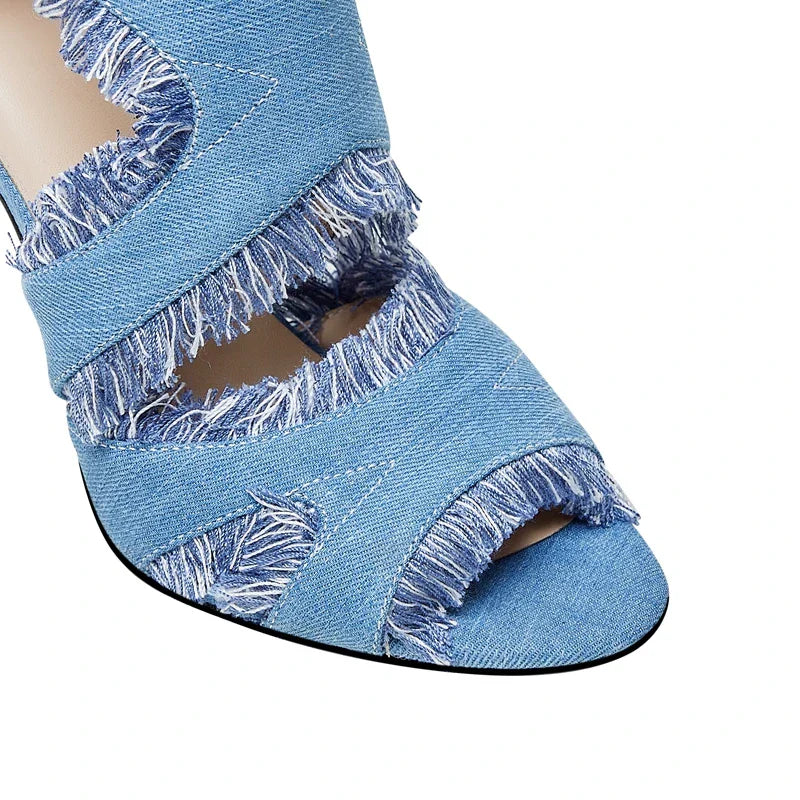 Blue Jean High Heels