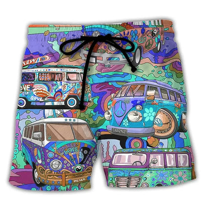 Men's Swim Shorts Bold Color Block