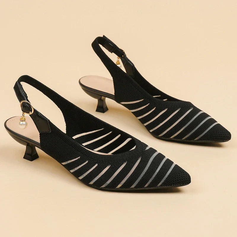 Alba Linea Kitten Heel Sandals - Jack Hafford