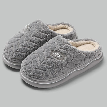 Women's Quilted Indoor Slippers Thick Plush Lining