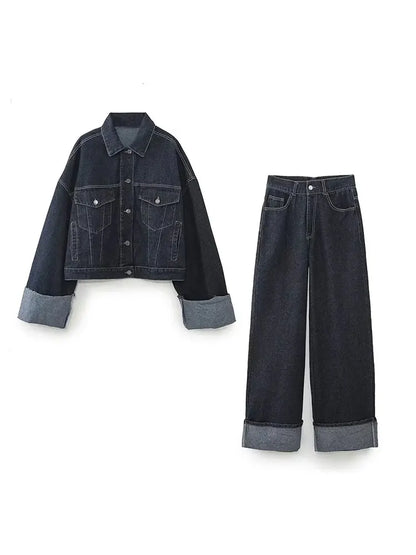 Chic Women's Spring Capri Pants Suit