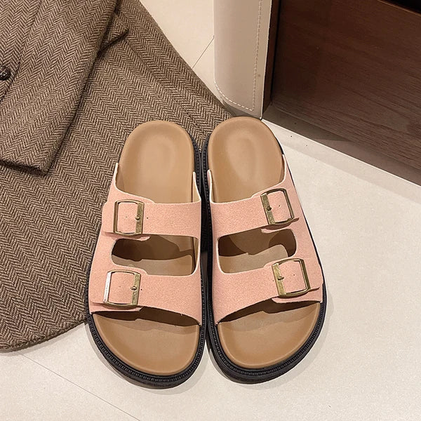 Solange Women's Cushioned Buckle Sandals
