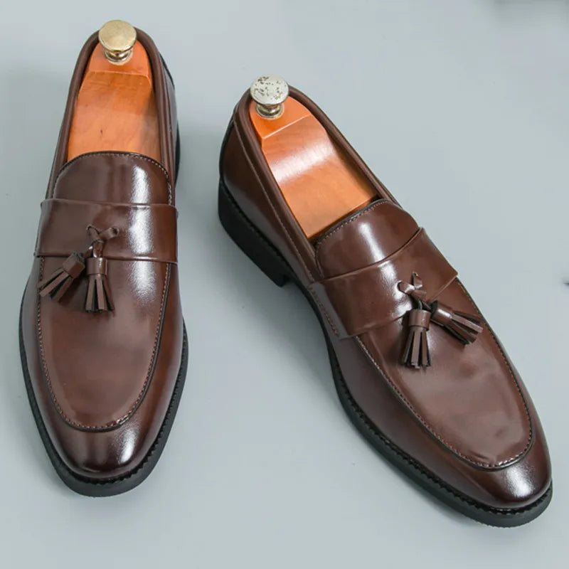 Classic Genuine Leather Slip On Shoe