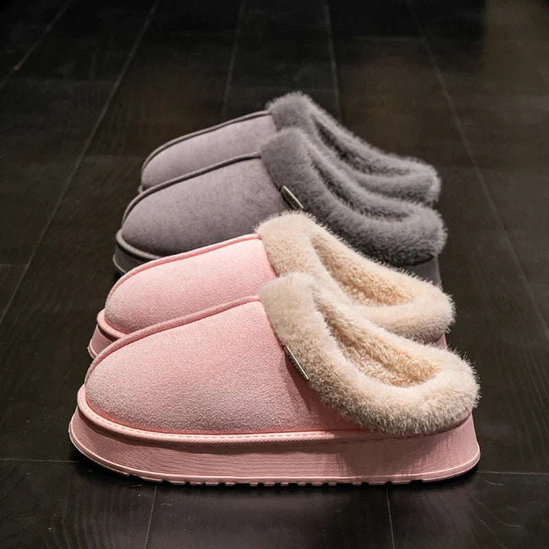 Women's Plush Slippers Warm Lining Non-Slip Sole