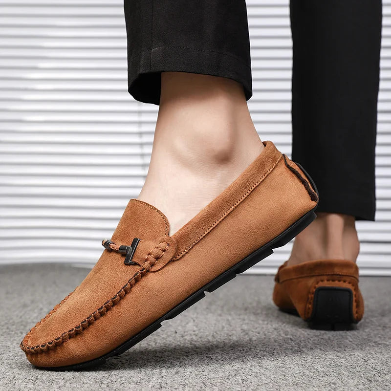 Luxurious Leather Slip On Shoes