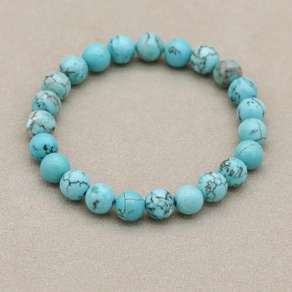 Blue Stone Beaded Bracelet