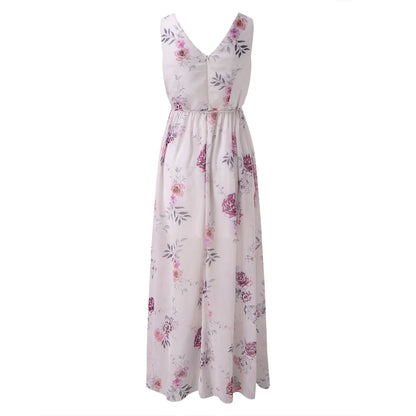 Elegant Women's Slit Maxi Dress