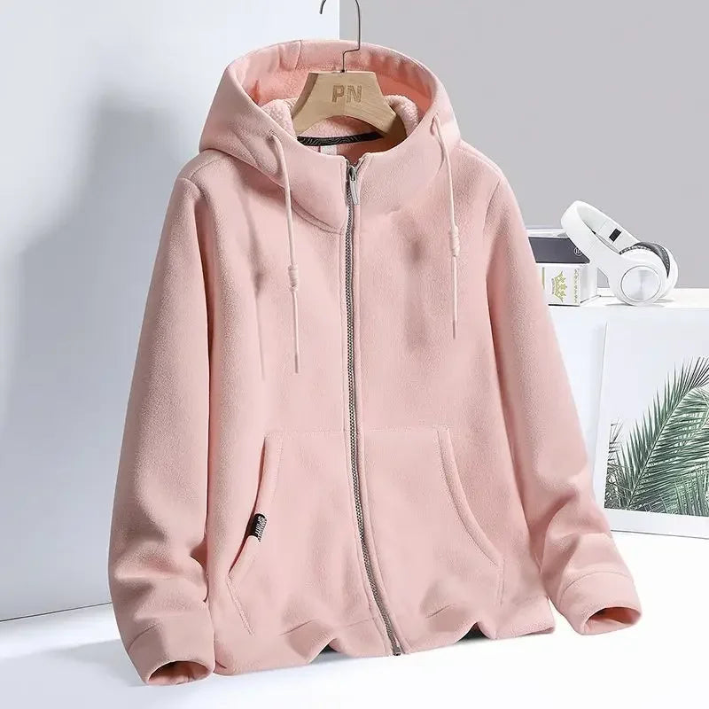 Comfortable Zip Up Sweatshirt Hoodie