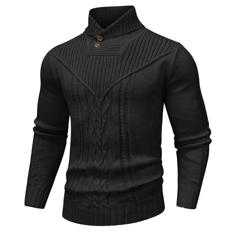 Traditional Crew Neck Cable Sweater