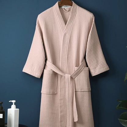 Ardela Women's Waffle Kimono Robe - VibreMode