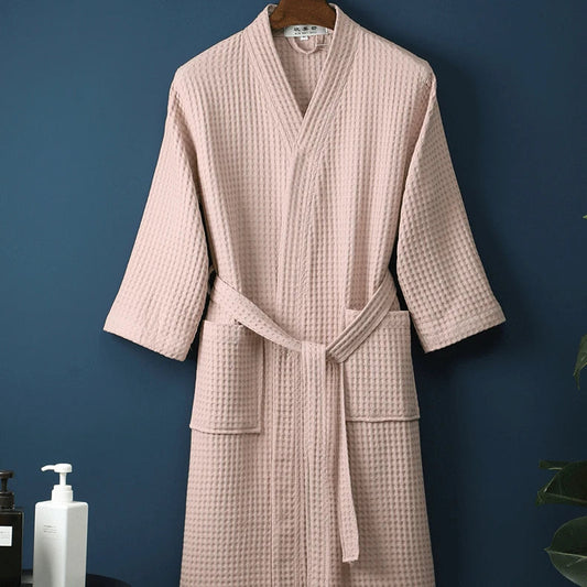 Ardela Women's Waffle Kimono Robe - VibreMode