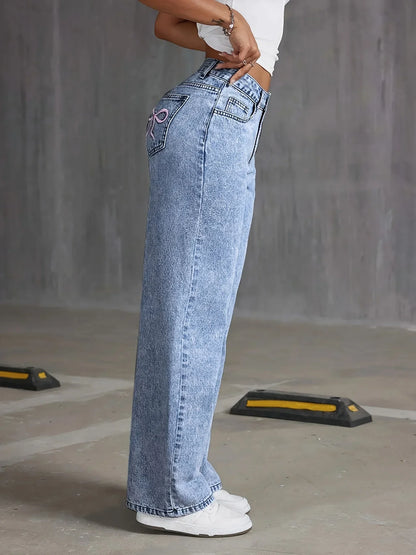 Women's High Waist Wide Leg Jeans