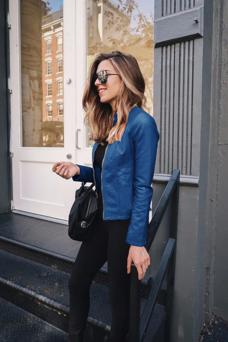 Luxury Genuine Leather Biker Jacket
