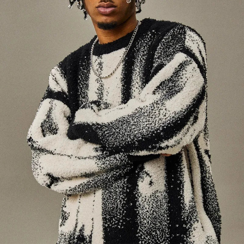 Warm Crew Neck Pullover Sweater