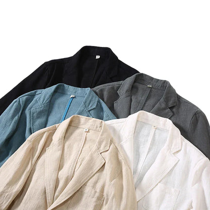 Renzo Men's Cotton Linen Blazer