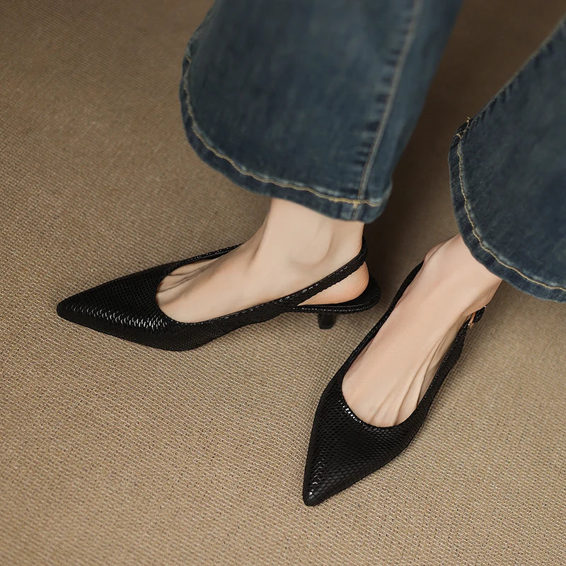 Elegant Black Heel Shoes