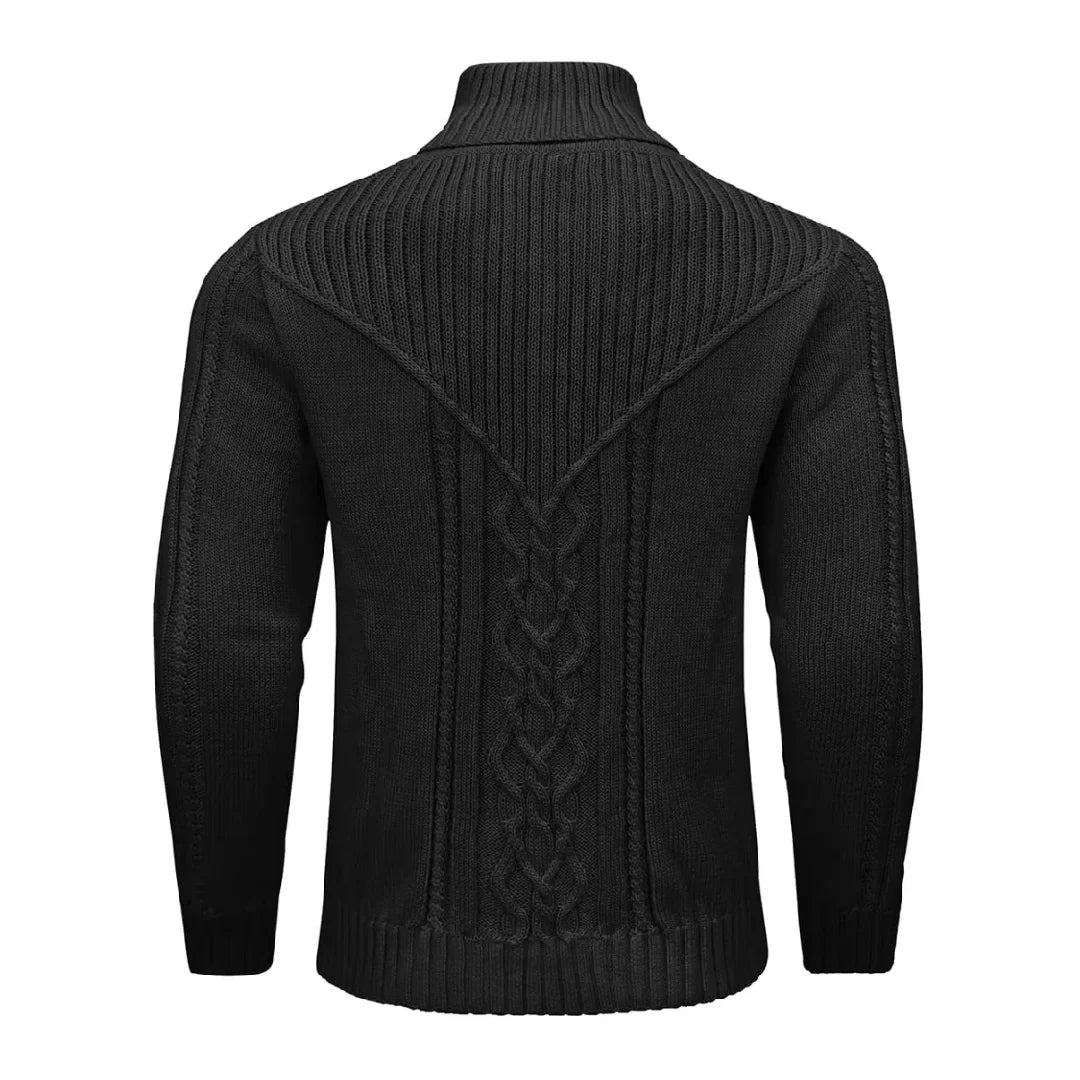Traditional Crew Neck Cable Sweater